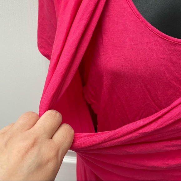 Nursing Cowl-Neck Short Sleeve Top - Picture 3 of 8